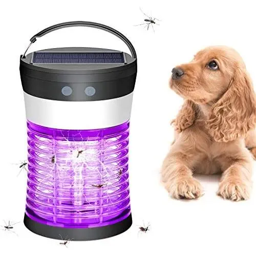 Bug Zapper, Fly Trap Mosquito Killer 3500V Solar Battery Powered Mosquito Zapper for Indoor Outdoor Backyard, Portable Waterproof IP66 Insect Trap Pest for Patio, Home, Camping, Travel Bug Zapper, Fly Trap Mosquito Killer 3500V Solar Battery Powered Mosquito Zapper for Indoor Outdoor Backyard, Portable Waterproof IP66 Insect Trap Pest for Patio, Home, Camping, Travel