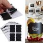 Chalkboard Labels for Spice Jars Mason Containers Food Stickers Storage Organize Your with Labeling Peel Stick Black Complete to Decorate Removable 36 Pcs/Set Fancy Frame Shape Reusable Waterproof.
