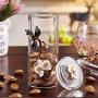 Coffee Jar Tea Jar Crystal Enamel Orchid Storage Container Kitchen Container 14Oz / 400Ml