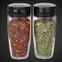 DUDDP Storage Spice lar set Spice Jars Reusable Jar, Food Grade Glass Seasoning Jar Set, Set of 16 with Base,A (Color : A) DUDDP Storage Spice lar set Spice Jars Reusable Jar, Food Grade Glass Seasoning Jar Set, Set of 16 with Base,A (Color : A)