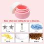 VECH Travel Accessories Containers Sets, Silicone Cream Jars for Toiletries Sealed Lids Bottle Cosmetic/Formula Containers for Face Hand Body Cream 20ml (4 Pieces)