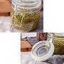 Glass Sealed Jars, Moisture-Proof Kitchen Food Containers, Storage Of Spices/Flower Tea/Oatmeal/Cereals