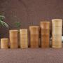 Bamboo Storage Bottles Kitchen Tea Container Jar Cans Case Organizer Spice Round Caps Seal Box Canister For Bulk Products,4J9x22