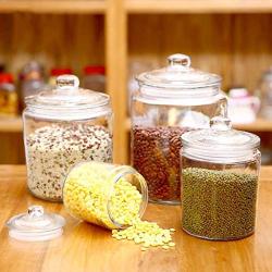 Glass Sealed Jars, Kitchen Household Grain Storage Tanks, Storage Rice/Pasta/Oatmeal/Kimchi