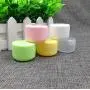 3PCS 100ml/3.4oz Leere, Nachfüllbare Grüne Plastik-Creampfännchen-Box mit Innenauskleidung und Schraubverschluss für Creme, Lippenbalsam, Salben, Puder, kleine Teile