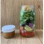 Jarming Collections 4 Glass Mason Jars-4 oz Regular Mouth with (BPA Free) Leak Proof Airtight Storage Lids-Great for Baby Food or Milk, Dry Goods, Kitchen Goods, Crafts, Lotion, Beauty Products