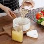 Sealed Canister Plastic Storage Jar With Lids Food Storage Container Set for Candy Cookie Rice Sugar Flour Pasta Nuts 3Pcs