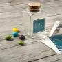 Bouteilles Mason Favor en Verre avec Bouchons en Écrou – Idéales pour Mariages, Apothecary, avec Étiquettes en Plexiglas, Stylo à Chaux, Étiquettes Personnalisées [Lot de 12] – Pour Épices, Bonbons