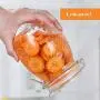 1 Teil Eulenmuster Glasbehälter, wasserdicht, Lebensmittel-Aufbewahrungsbehälter, Glasbehälter, mit versiegelnden Deckeln für Tee, Kaffee, Bohne, Kekse, Mehl, Zucker, Gewürze, 37 oz