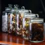 Glass Sealed Jars, Moisture-Proof Kitchen Food Containers, Storage Kimchi/Cereal/Oatmeal/Pasta