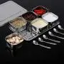 DUDDP Storage Spice lar set Seasoning Container Stainless Steel Kitchen Seasoning Storage Box Tray Spice Jars Storage Box Organizer Salt Pepper Container DUDDP Storage Spice lar set Seasoning Container Stainless Steel Kitchen Seasoning Storage Box Tray Spice Jars Storage Box Organizer Salt Pepper Container