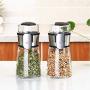 DUDDP Storage Spice lar set Glass Spice Jars,5g Metering Spice Jar,Seasoning Containers,for Home, Restaurant, Hotel, Kitchen, BBQ,Kitchen supplies