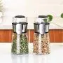 Glas Gewürzbehälter Set DUDDP, 5g Messgewürzbehälter, Gewürzbehälter für Haushalt, Restaurant, Hotel, Küche, Grill, Küchenzubehör