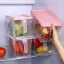 Yl Ly Lebensmittel-Lagerbox mit Griff – Küchen-Lebensmittel-Lagerbox, abgedichtete Glasbehälter-Lagerbox, Kunststoff, Groß, Transparent (Farbe)
