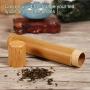 Fdit Portable Handmade Natural Bamboo Tea Jar Seal Storage Holder Container Box Incense Holder with Lid Kitchen Accessories(#5-2.5 x 23cm)