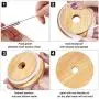 4 Pieces Jar Lids include 2 Wide Mouth Jar Lids with Straw Hole, 2 Regular Mouth Jar Lids with Straw Hole and 2 Reusable Stainless Steel Straw, Cleaning Brush and Bag for Drinking
