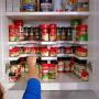 Kitchen Home Pantry Rack Door Spice Rack Jar Storage Organizer Shelf Tool US