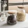 Clear Borosilicate Glass Food Storage Jars Canisters Containers With Airtight Locking Clamp Bamboo Lids,Kitchen Pantry Container With Bamboo Lid Clear Borosilicate Glass Food Storage Jars Canisters Containers With Airtight Locking Clamp Bamboo Lids,Kitchen Pantry Container With Bamboo Lid