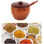 UPKOCH Wooden Spice Jar Seasoning Storage Box Spice Box Dispenser Sugar Salt Pepper Canister for Kitchen Home Restaurant