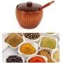 UPKOCH Wooden Spice Jar Seasoning Storage Box Spice Box Dispenser Sugar Salt Pepper Canister for Kitchen Home Restaurant