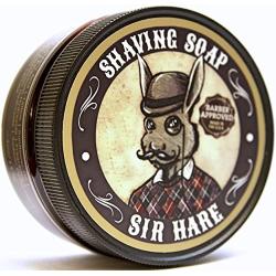 Premium Shaving Soap for Men by Sir Hare - Barbershop Fragrance - Shave Soap That Smells Great and Provides a Smooth Shave