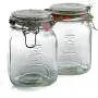 Conteneur de rangement Anchor Hocking Home Collection Heremes avec bride - Neige Conteneur de rangement Anchor Hocking Home Collection Heremes avec bride - Neige