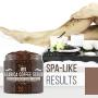 M3 Naturals Arabica Coffee Scrub Infused with Collagen and Stem Cell - Natural Body and Face Scrub for Acne, Cellulite, Stretch Marks, Spider Veins, Scars - Skin Care Exfoliator 12 oz