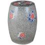 Ceramic Rice Barrels Food Storage Tanks Flour Container Cylinders Grain Containers Pickles Jar (Color : Gray, Size : 34X34X42CM)