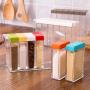 6Pcs/Set Shaker Seasoning Box Spice Holder Jar Bottle Condiment Dispenser Storage