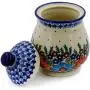 Polish Pottery 8-inch Jar with Lid (Bold Poppies Theme) Signature UNIKAT + Certificate of Authenticity