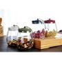 Glass Kitchen Storage Containers - 1PC Daily Storage Tank Storage Bottle Container Tea Snack Caddy Moisture-proof Glass Sealing Jar Kitchen Accessories JM 001