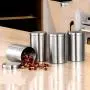 LinSHdi426 Cylindrical Stainless Steel Cigarette Casear,Tea Canister Sealed, Cigarettes Storage Box for Outdoor or Travel