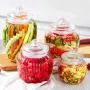 Bouteilles en verre scellées, Réservoirs de stockage pour aliments secs, Contenants de stockage pour confiture/miel/café/confitures/farine Bouteilles en verre scellées, Réservoirs de stockage pour aliments secs, Contenants de stockage pour confiture/miel/café/confitures/farine