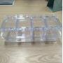 Clear Seasoning Box Set, 4 Piece Acrylic Condiment Spice Jar With Plastic Spoons Storage Container Spice Jars