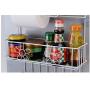 YAONIEO 5-Tires Space Saving Refrigerator Side Storage Rack Kitchen Spice Jars Shelves Holder White