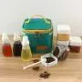 Portable Condiments Spice-Jar Organizer Containers Utensil for Camping/Travel/BBQ Portable Condiments Spice-Jar Organizer Containers Utensil for Camping/Travel/BBQ