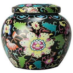 Cereal Containers Creative Ceramic Tea Cans, Household Kitchen Storage Moisture-proof Cans, 350mL Containers (color : N)