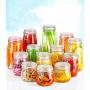 Yl Ly Creative Glass Sealed Jar Lemon Passion Fruit Honey Bottle Transparent Food Storage Milk Powder Candy Home Creative 3000Ml