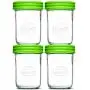 Nellam Baby Food Storage Containers - Leakproof, Airtight, Glass Jars for Freezing & Homemade Babyfood Prep - Reusable, BPA Free, Microwave & Freezer Safe (4x8oz, Green) Nellam Baby Food Storage Containers - Leakproof, Airtight, Glass Jars for Freezing & Homemade Babyfood Prep - Reusable, BPA Free, Microwave & Freezer Safe (4x8oz, Green)