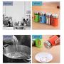 Portable Spice Storage Canister, Kitchen Seasoning Container Jar Set With Rotating Hole Glass Spice Jar Set Household Condiment Jar-e
