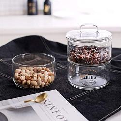 Nordic Glass Storage Jar with Lid Kitchen Coffee Beans Sugar Can Chic Kitchen Seasoning Jars Scandinavian Fresh Fruit Container Large Glass Storage Containers With Lids