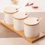 Spice storage containers,Small spice jars Storage containers Ceramic spice jars with lid Porcelain condiment jar-A Spice storage containers,Small spice jars Storage containers Ceramic spice jars with lid Porcelain condiment jar-A
