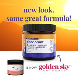 Golden Sky Naturals All Natural Deodorant Cream with Lavender Essential Oil for Sensitive Skin, Deodorant without Aluminum and Parabens, 2 ounce