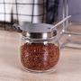 XXDTG Glass Spice Bottle-seasoning Box Seasoning Jar with Stainless Steel Lid Spoon for Kitchen Dining Room