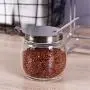XXDTG Glass Spice Bottle-seasoning Box Seasoning Jar with Stainless Steel Lid Spoon for Kitchen Dining Room XXDTG Glass Spice Bottle-seasoning Box Seasoning Jar with Stainless Steel Lid Spoon for Kitchen Dining Room
