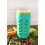 Silikonschutztüte für Mason Glasbehälter – Passend für Ball, Kerr 24oz (1,5 l) Weitmuндenbehälter | Packung mit 4 (Lagoon)