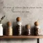 Creative Kitchen Tea Storage Bottles Glass Candy Jars With Cork Lid Spices Sugar Coffee Container Receive Organizer Cans,500Mlball