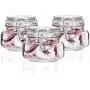 XSWZAQ Glass bottle 3 piece set glass sealed jar bubble passion fruit lemon honey bottle jam jar enzyme bottle storage tank XSWZAQ Glass bottle 3 piece set glass sealed jar bubble passion fruit lemon honey bottle jam jar enzyme bottle storage tank