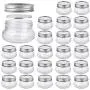 Betrome 4 OZ Glass Mason Jar 24 pieces with Regular Lid, Glass Jar for Jam, Jelly, Honey, Beans, Spice, Wedding Favors, Shower Favors, Party Favors