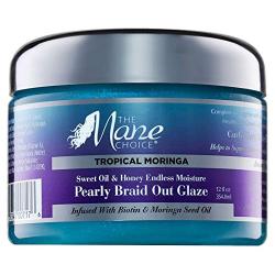 The Mane Choice The mane choice tropical moringa sweet oil & honey pearly braid out glaze, 12 Fl Oz